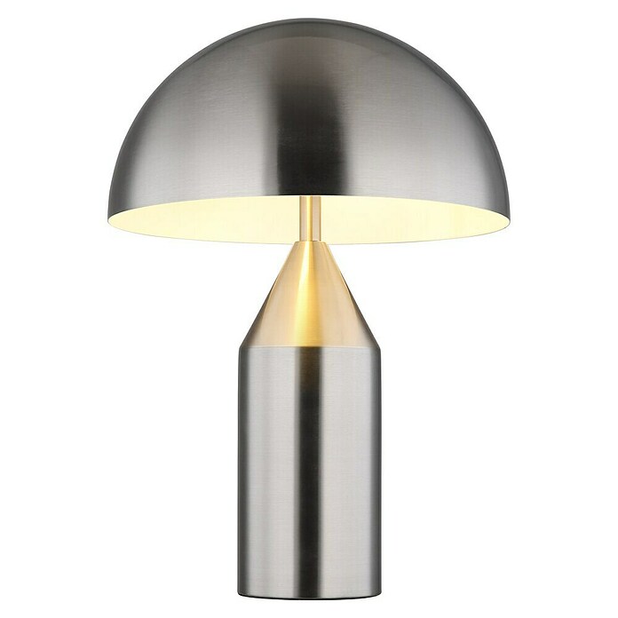 Globo Lámpara de sobremesa redonda Atoma (40 W, Ø x Al: 30 x 39 cm, Plata) | BAUHAUS