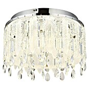 Globo Klunka Okrugla stropna LED svjetiljka  (38 W, Ø x V: 40 x 26 cm, Srebrna, Topla bijela) | BAUHAUS