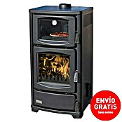 Teba Estufa de leña con horno TS16 (8 kW, Volumen de calefacción: 157,5 m³, Negro) | BAUHAUS