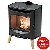 FreePoint Estufa de leña Flos Wood (7 kW, Volumen de calefacción: 196 m³, Negro) | BAUHAUS