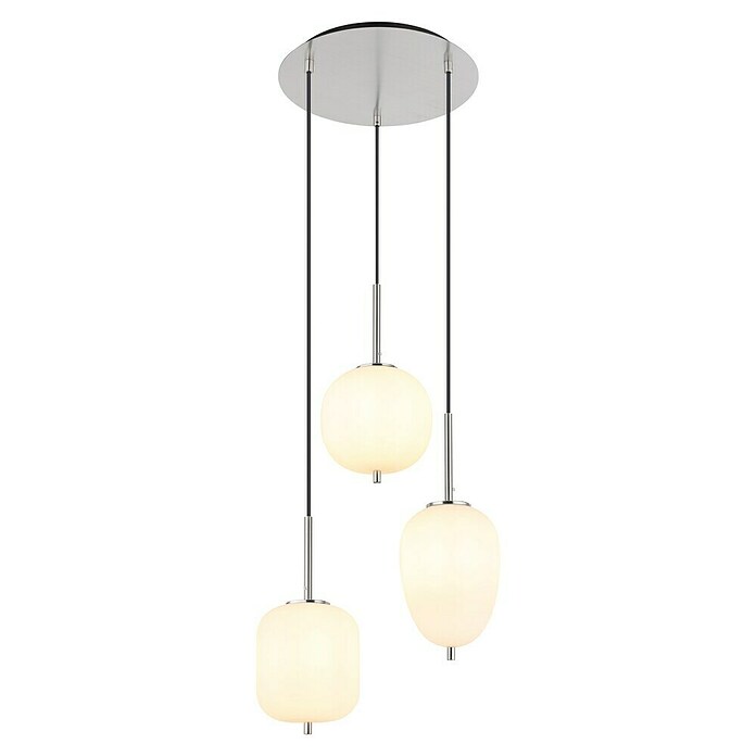 Globo Visilica Blacky I  (40 W, Ø x V: 46 x 120 cm, Bijela, Srebrna) | BAUHAUS