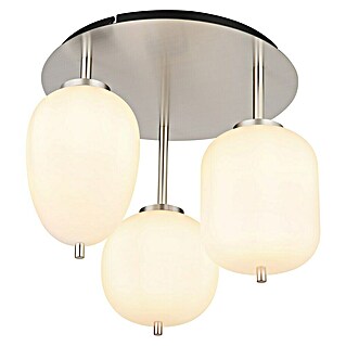 Globo Plafón Blacky I (40 W, Ø x Al: 100 x 36 cm, Blanco, Blanco)