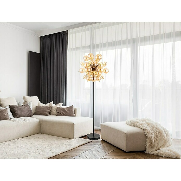 Globo Udo Stajaća svjetiljka  (25 W, Visina: 155 cm, Crna, Jantar) | BAUHAUS