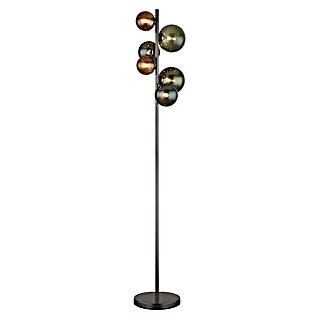 Globo Riha LED-Stehleuchte (3,5 W, Höhe: 155 cm, Grau matt, Mehrfarbig, Warmweiß)