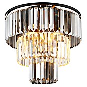 Globo Naxis Deckenleuchte rund (40 W, Ø x H: 40 x 33 cm, Amber, Schwarz matt) | BAUHAUS