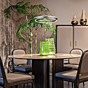 Globo Lámpara colgante LED redonda Ferra (40 W, Ø x Al: 50 x 180 cm, Plata, Blanco cálido) | BAUHAUS