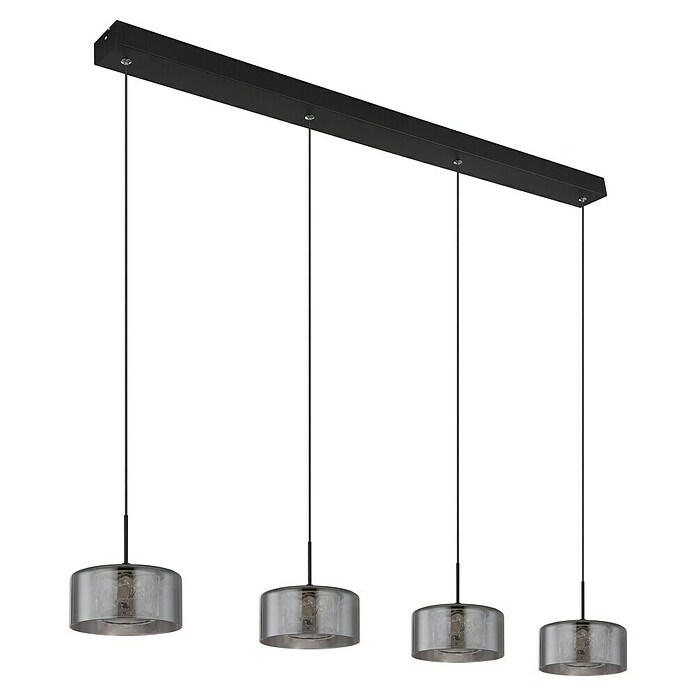 Globo Viseća LED svjetiljka Fogsy  (32 W, D x Š x V: 105 x 15 x 150 cm, Crna) | BAUHAUS
