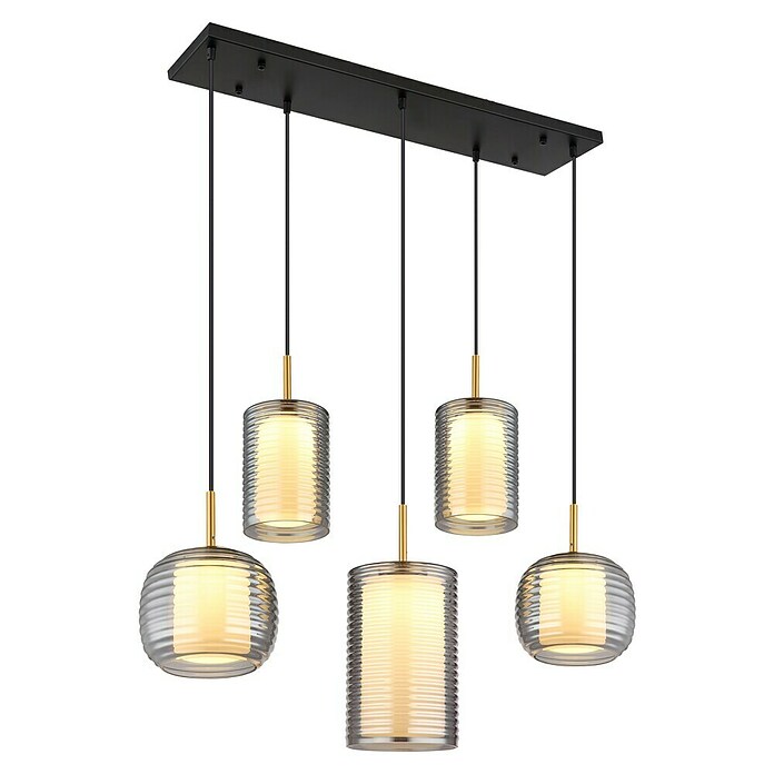 Globo Viseća LED svjetiljka Lampigna  (40 W, D x Š x V: 93 x 31,5 x 150 cm, Crna) | BAUHAUS