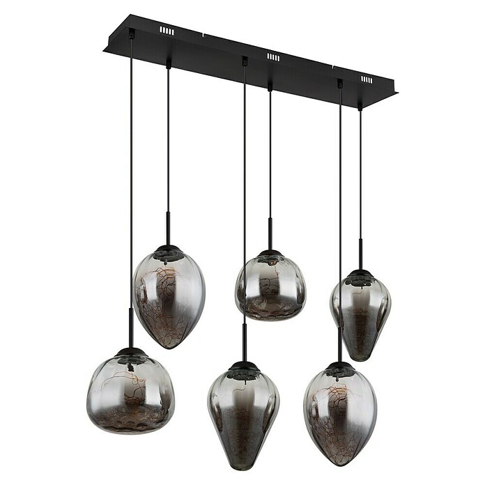 Globo Viseća LED svjetiljka Firefly  (48 W, D x Š x V: 97 x 32 x 120 cm, Crna, Topla bijela) | BAUHAUS