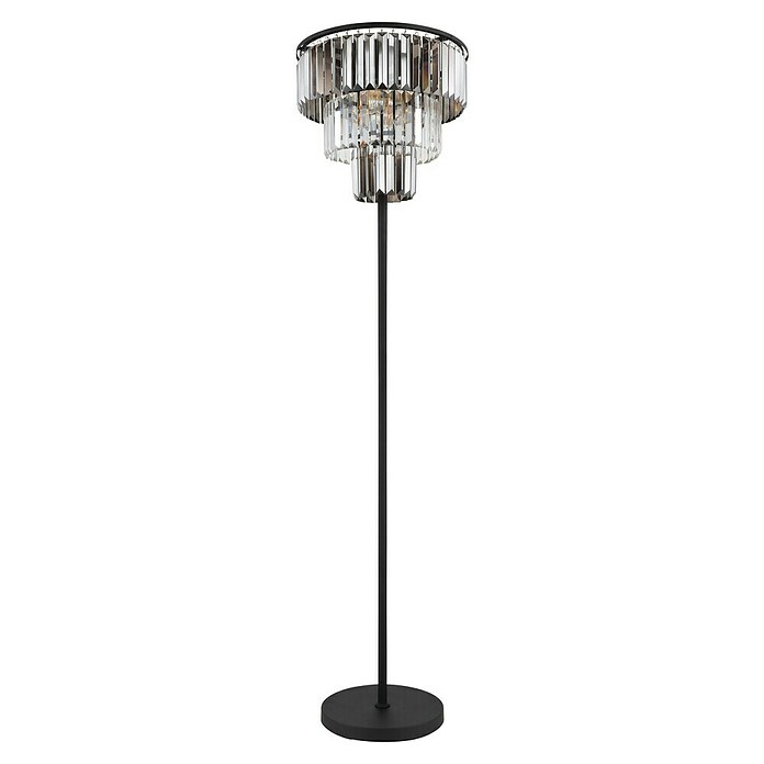 Globo Gorley LED-Pendelleuchte (60 W, L x B x H: 80 x 20 x 140 cm, Rauch, Schwarz matt) | BAUHAUS