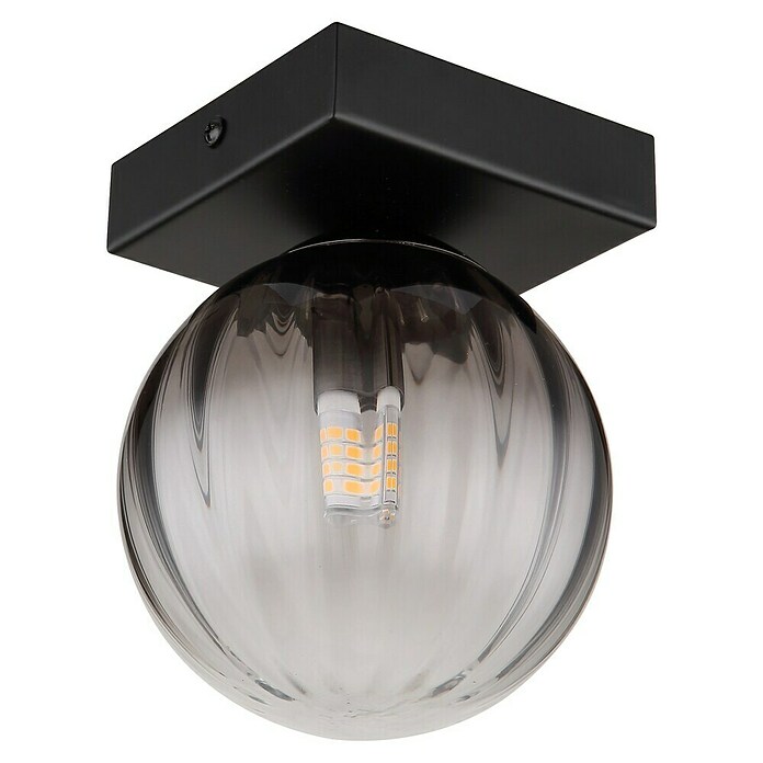 Globo Dallerta Aplique de pared redondo (10 W, Ø x Al: 12 x 15 cm, Negro, Negro, G9) | BAUHAUS