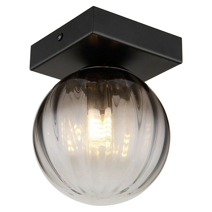 Globo Dallerta Aplique de pared redondo (10 W, Ø x Al: 12 x 15 cm, Negro, Negro, G9) | BAUHAUS