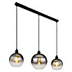 Globo Newcastle LED-Pendelleuchte (60 W, L x B x H: 95 x 25 x 120 cm, Rauch, Schwarz matt) | BAUHAUS