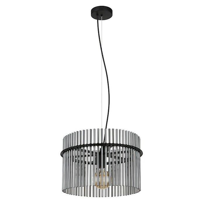 Globo Lámpara colgante Olga (60 W, L x An x Al: 91 x 16 x 120 cm, Negro, Negro) | BAUHAUS
