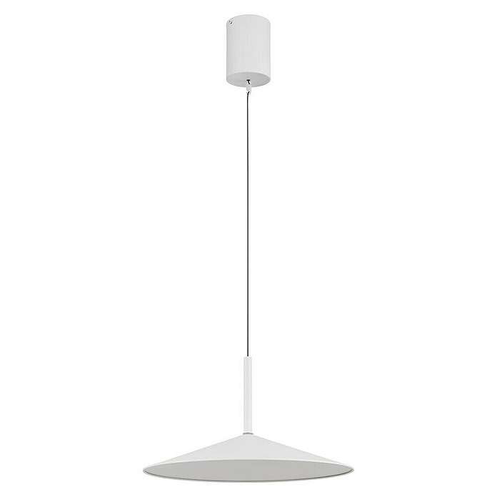 Globo Lámpara colgante LED redonda Lampone (28 W, Ø x Al: 48 x 150 cm, Blanco, Blanco) | BAUHAUS
