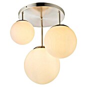 Globo Joel Lámpara colgante (60 W, Ø x Al: 25 x 44 cm, Plata, Plata) | BAUHAUS