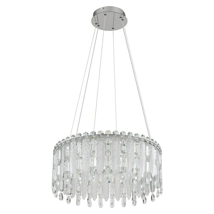 Globo Klunka LED viseća svjetiljka  (58 W, Ø x V: 60 x 120 cm, Srebrna) | BAUHAUS