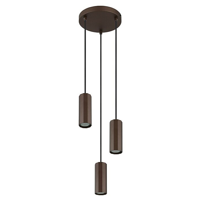 Globo James Pendelleuchte (25 W, Ø x H: 20 x 120 cm, Bronzefarben matt) | BAUHAUS