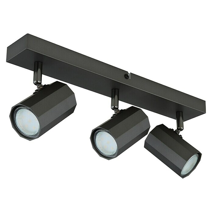 Globo Newcastle LED-Pendelleuchte (60 W, L x B x H: 95 x 25 x 120 cm, Rauch, Schwarz matt) | BAUHAUS