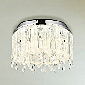 Globo Klunka Okrugla stropna LED svjetiljka  (38 W, Ø x V: 40 x 26 cm, Srebrna, Topla bijela) | BAUHAUS