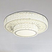Globo Mucky Okrugla stropna LED svjetiljka  (50 W, Ø x V: 50 x 17,3 cm, Srebrna, Topla bijela) | BAUHAUS