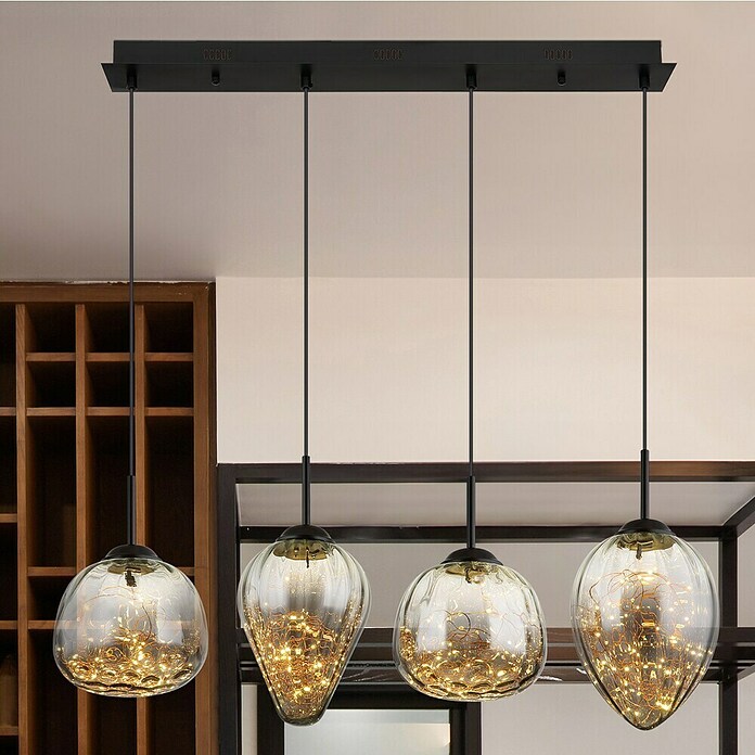 Globo Viseća LED svjetiljka Firefly  (32 W, D x Š x V: 91 x 20 x 120 cm, Crna) | BAUHAUS