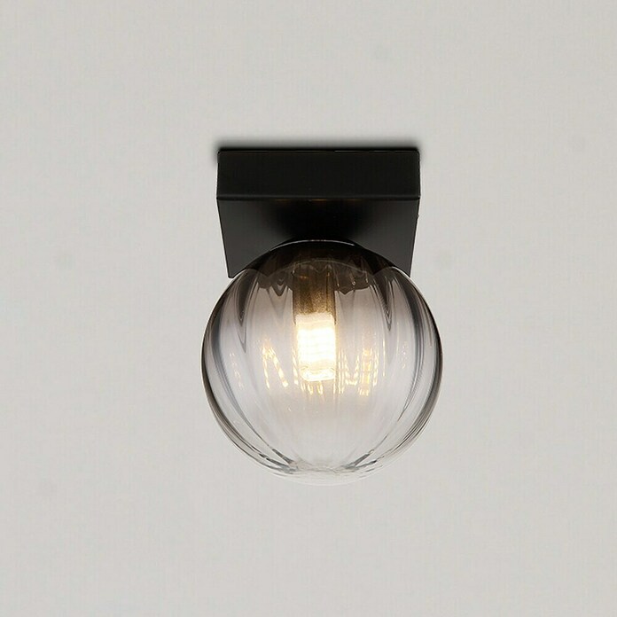 Globo Dallerta Aplique de pared redondo (10 W, Ø x Al: 12 x 15 cm, Negro, Negro, G9) | BAUHAUS