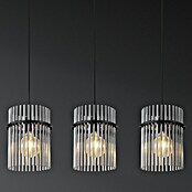 Globo Gorley LED-Pendelleuchte (60 W, L x B x H: 80 x 20 x 140 cm, Rauch, Schwarz matt) | BAUHAUS