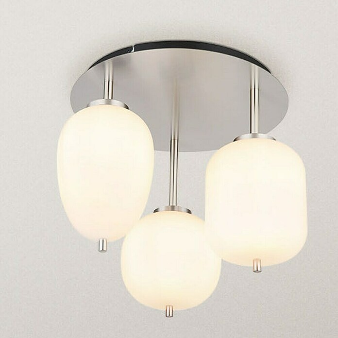 Globo Plafón Blacky I (40 W, Ø x Al: 100 x 36 cm, Blanco, Blanco) | BAUHAUS