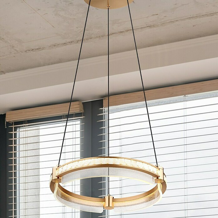 Globo Blondie Viseća LED svjetiljka  (36 W, 40 x 120 cm, Zlatna, Raznobojno) | BAUHAUS