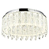 Globo Klunka Okrugla stropna LED svjetiljka  (58 W, Ø x V: 60 x 26,5 cm, Srebrna, Topla bijela) | BAUHAUS