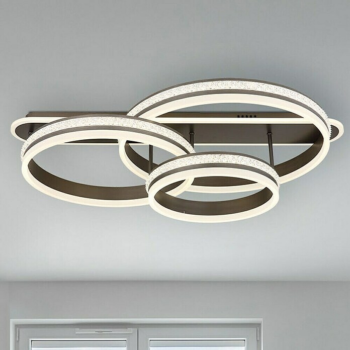 Globo Grouni LED stropna svjetiljka  (75 W, D x Š x V: 80 x 50 x 21,5 cm, Topla bijela) | BAUHAUS