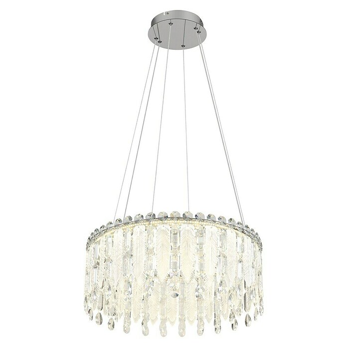 Globo Klunka LED viseća svjetiljka  (58 W, Ø x V: 60 x 120 cm, Srebrna) | BAUHAUS