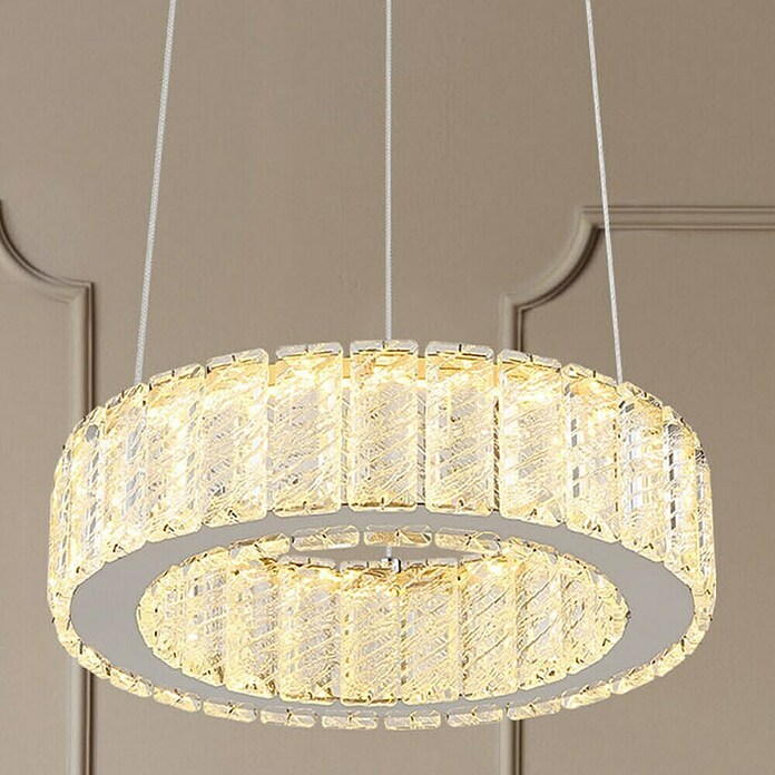 Globo Mucky LED viseća svjetiljka  (30 W, Ø x V: 30 x 120 cm, Srebrna) | BAUHAUS