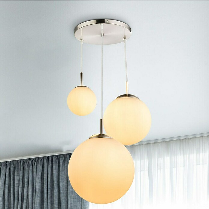 Globo Joel Visilica  (60 W, Ø x V: 30 x 80 cm, Bijela, Srebrna) | BAUHAUS