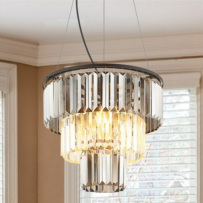 Globo Naxis LED viseća svjetiljka  (40 W, Ø x V: 40 x 120 cm, Crna) | BAUHAUS