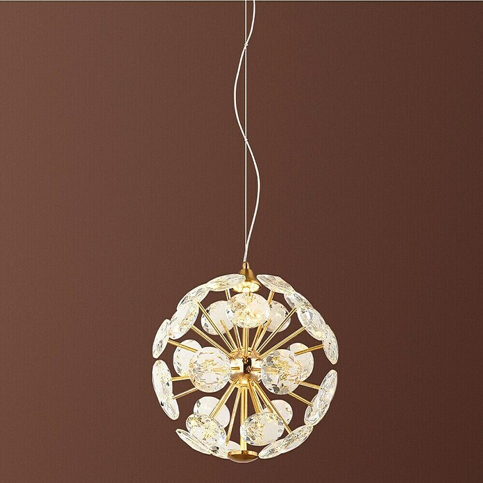 Globo Virina LED viseća svjetiljka  (16 W, Ø x V: 28 x 150 cm, Zlatna) | BAUHAUS