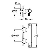 Grohe Grohtherm Special Waschtischarmatur (Chrom, Glänzend) | BAUHAUS