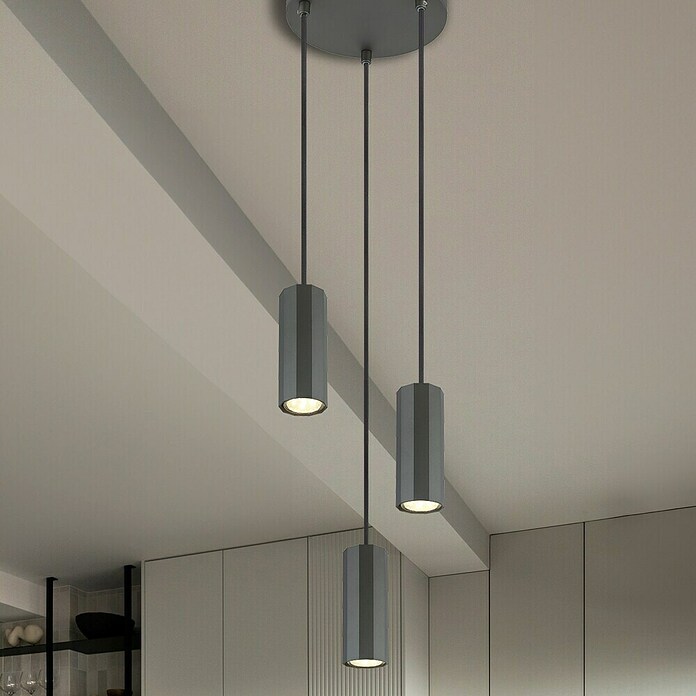 Globo James Visilica  (25 W, Ø x V: 20 x 120 cm, Siva) | BAUHAUS