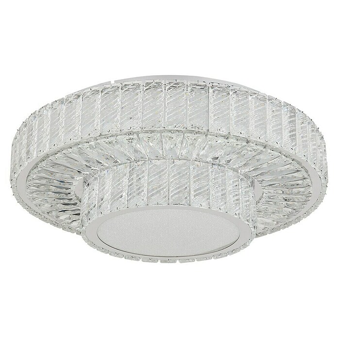 Globo Mucky Okrugla stropna LED svjetiljka  (50 W, Ø x V: 50 x 17,3 cm, Srebrna, Topla bijela) | BAUHAUS
