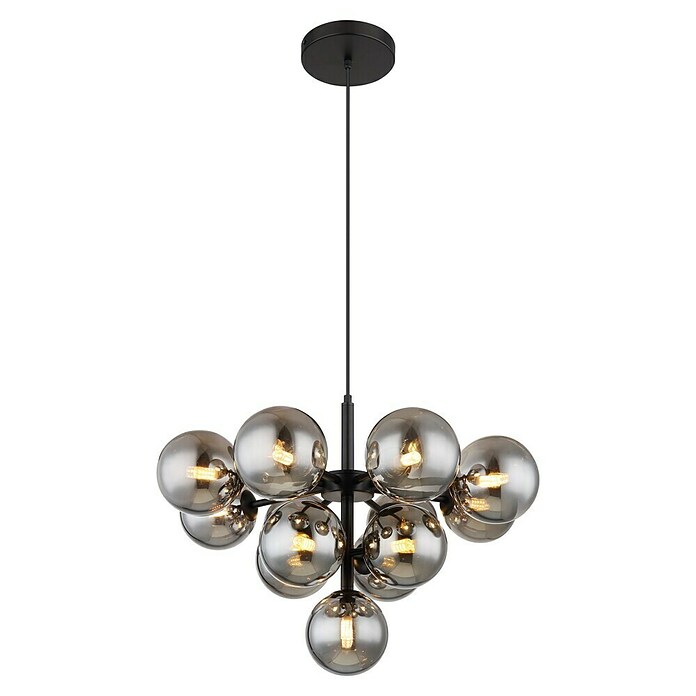 Globo Grappy Visilica  (5 W, Ø x V: 56 x 120 cm, Crna) | BAUHAUS