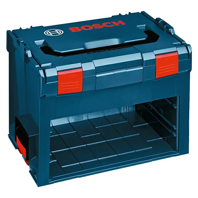 Bosch Professional Werkzeugkoffer LS-Boxx 306 - L x B x H: 357 x 442 x 273 mm, ABS - Bosch Sortimo L-Boxx mit offenem Fach, ideal für Handwerker zur Aufbewahrung und zum Transport von Werkzeugen und Zubehör.