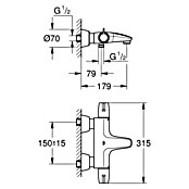 Grohe Grohtherm Special Wannenthermostat (Chrom, Glänzend) | BAUHAUS