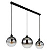 Globo Newcastle LED-Pendelleuchte (60 W, L x B x H: 95 x 25 x 120 cm, Rauch, Schwarz matt) | BAUHAUS