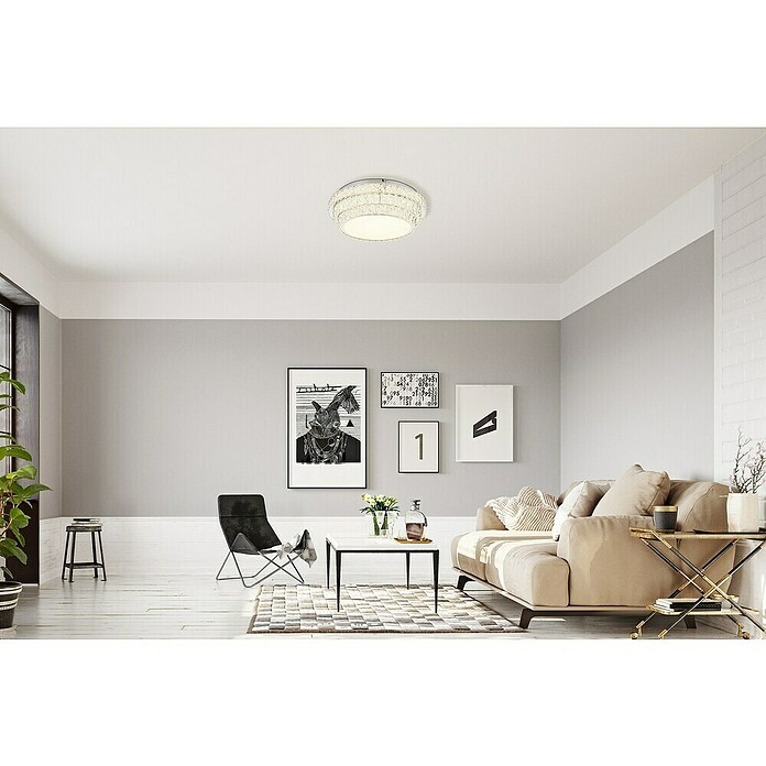 Globo Okrugla stropna LED svjetiljka Klara  (48 W, Raznobojno, Ø x V: 50 x 15,5 cm) | BAUHAUS