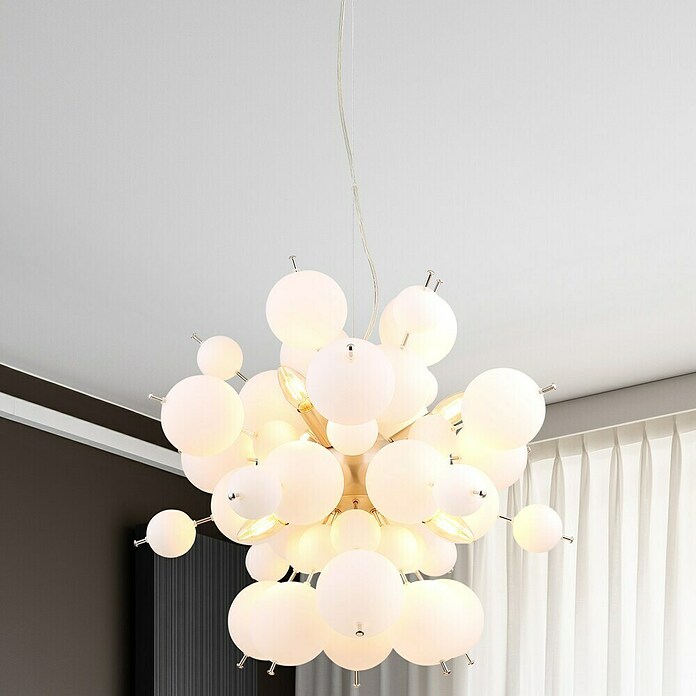 Globo Udo Visilica  (25 W, Ø x V: 55 x 120 cm, Bijela, Srebrna) | BAUHAUS