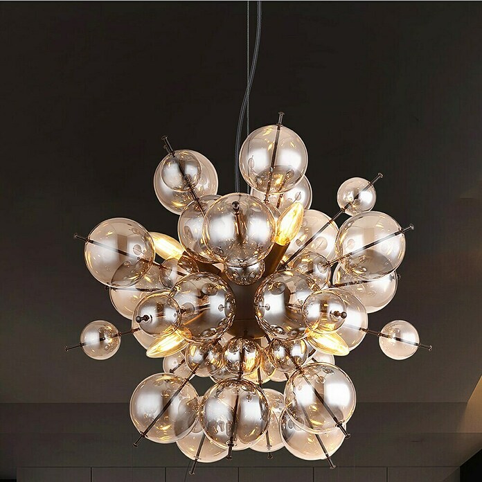 Globo Udo Visilica  (25 W, Ø x V: 55 x 120 cm, Siva, Crna) | BAUHAUS