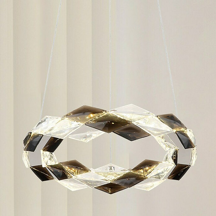 Globo Karilion LED viseća svjetiljka  (24 W, Ø x V: 37 x 130 cm, Srebrna) | BAUHAUS