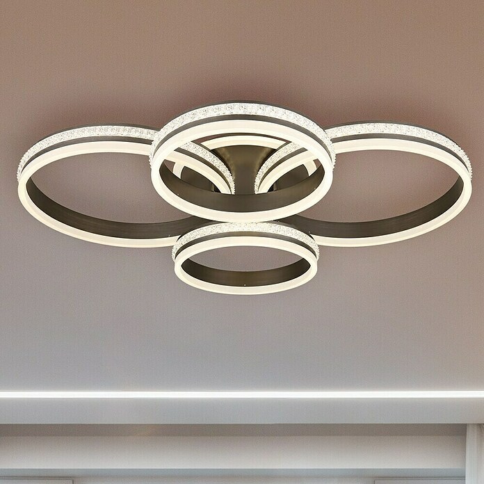 Globo Grouni LED stropna svjetiljka  (90 W, D x Š x V: 85 x 68,5 x 15 cm, Topla bijela) | BAUHAUS