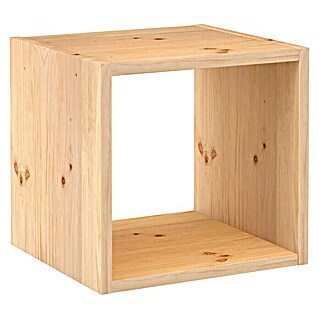 Astigarraga Dinamic Estantería de madera (Al x An x Pr: 36,2 x 36,2 x 33 cm, Capacidad de carga: 50 kg/balda, Natural)